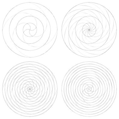 Soyut spiral, girdap ve dönme elementi. Volt, sarmal vektör