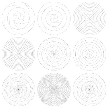 Soyut spiral, girdap ve dönme elementi. Volt, sarmal vektör