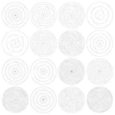 Soyut spiral, girdap ve dönme elementi. Volt, sarmal vektör