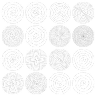 Soyut spiral, girdap ve dönme elementi. Volt, sarmal vektör