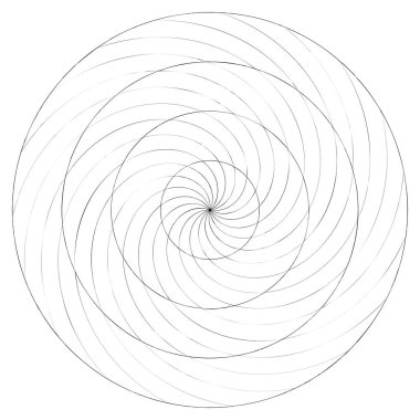 Soyut spiral, girdap ve dönme elementi. Volt, sarmal vektör