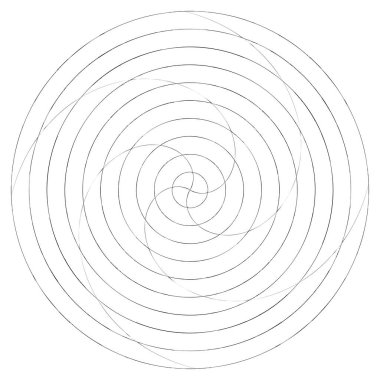 Soyut spiral, girdap ve dönme elementi. Volt, sarmal vektör