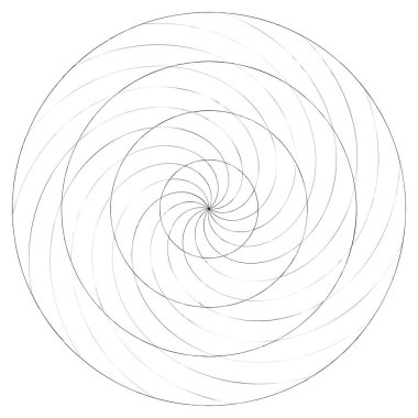 Soyut spiral, girdap ve dönme elementi. Volt, sarmal vektör