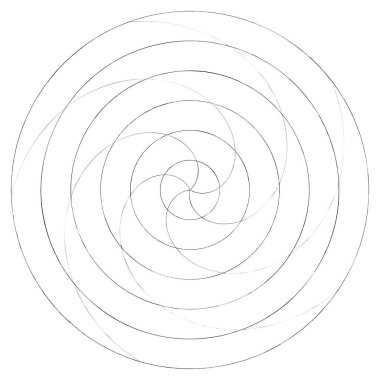 Soyut spiral, girdap ve dönme elementi. Volt, sarmal vektör