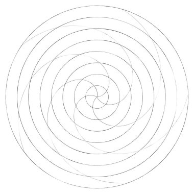 Soyut spiral, girdap ve dönme elementi. Volt, sarmal vektör