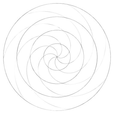 Soyut spiral, girdap ve dönme elementi. Volt, sarmal vektör