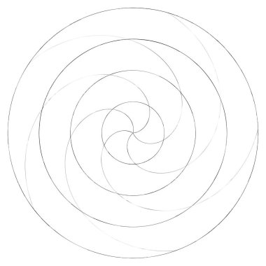 Soyut spiral, girdap ve dönme elementi. Volt, sarmal vektör