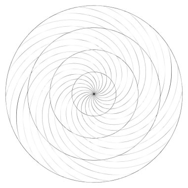 Soyut spiral, girdap ve dönme elementi. Volt, sarmal vektör