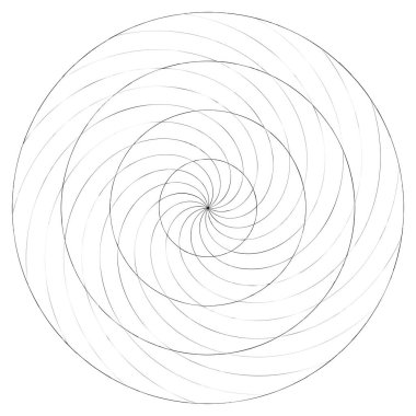 Soyut spiral, girdap ve dönme elementi. Volt, sarmal vektör