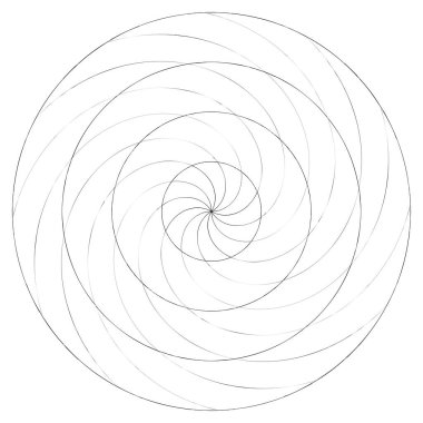 Soyut spiral, girdap ve dönme elementi. Volt, sarmal vektör
