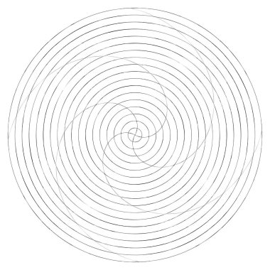 Soyut spiral, girdap ve dönme elementi. Volt, sarmal vektör