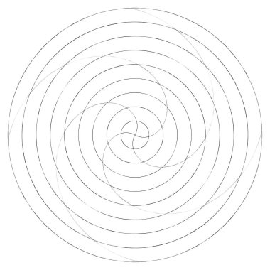 Soyut spiral, girdap ve dönme elementi. Volt, sarmal vektör
