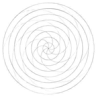 Soyut spiral, girdap ve dönme elementi. Volt, sarmal vektör