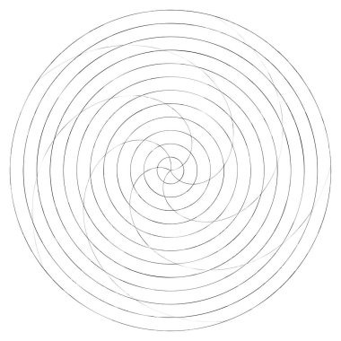 Soyut spiral, girdap ve dönme elementi. Volt, sarmal vektör