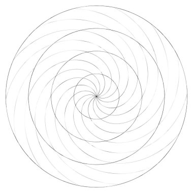 Soyut spiral, girdap ve dönme elementi. Volt, sarmal vektör