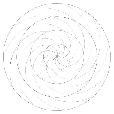 Soyut spiral, girdap ve dönme elementi. Volt, sarmal vektör
