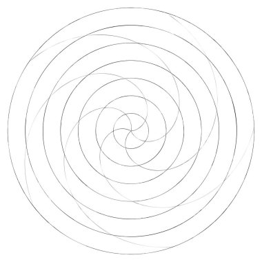 Soyut spiral, girdap ve dönme elementi. Volt, sarmal vektör