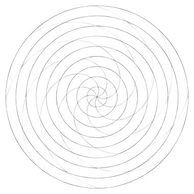 Soyut spiral, girdap ve dönme elementi. Volt, sarmal vektör
