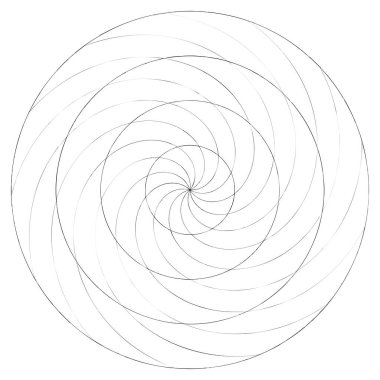 Soyut spiral, girdap ve dönme elementi. Volt, sarmal vektör