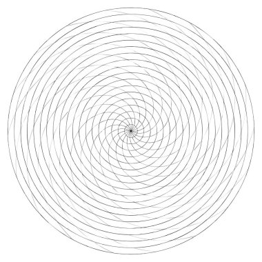 Soyut spiral, girdap ve dönme elementi. Volt, sarmal vektör