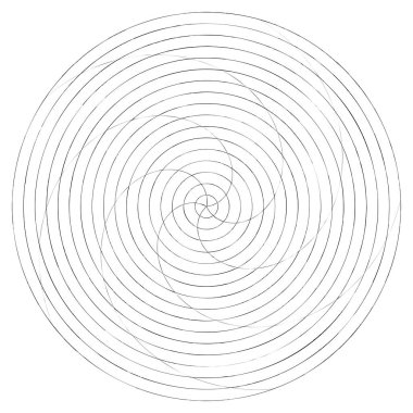 Soyut spiral, girdap ve dönme elementi. Volt, sarmal vektör