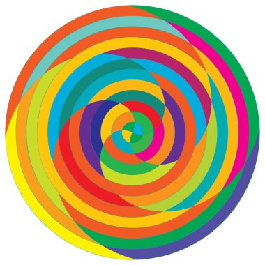 Soyut spiral, girdap ve dönme elementi. Volt, sarmal vektör