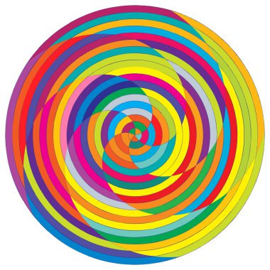 Soyut spiral, girdap ve dönme elementi. Volt, sarmal vektör