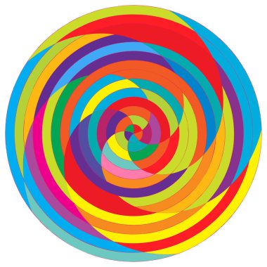 Soyut spiral, girdap ve dönme elementi. Volt, sarmal vektör