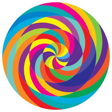 Soyut spiral, girdap ve dönme elementi. Volt, sarmal vektör