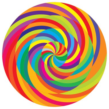 Soyut spiral, girdap ve dönme elementi. Volt, sarmal vektör