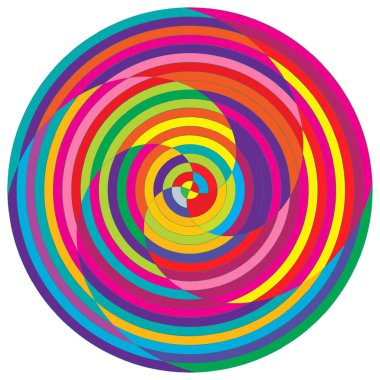 Soyut spiral, girdap ve dönme elementi. Volt, sarmal vektör