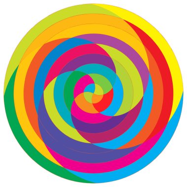 Soyut spiral, girdap ve dönme elementi. Volt, sarmal vektör