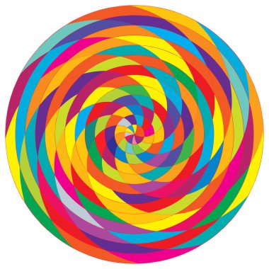 Soyut spiral, girdap ve dönme elementi. Volt, sarmal vektör