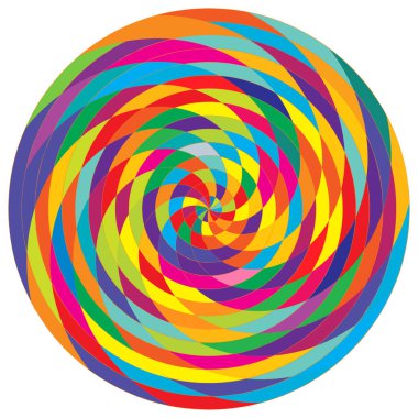 Soyut spiral, girdap ve dönme elementi. Volt, sarmal vektör