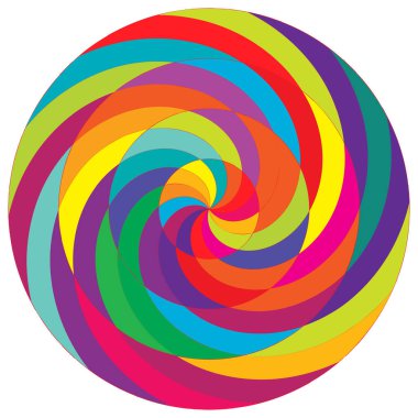 Soyut spiral, girdap ve dönme elementi. Volt, sarmal vektör