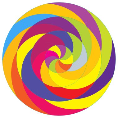 Soyut spiral, girdap ve dönme elementi. Volt, sarmal vektör