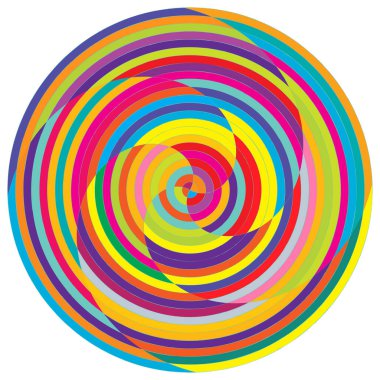 Soyut spiral, girdap ve dönme elementi. Volt, sarmal vektör