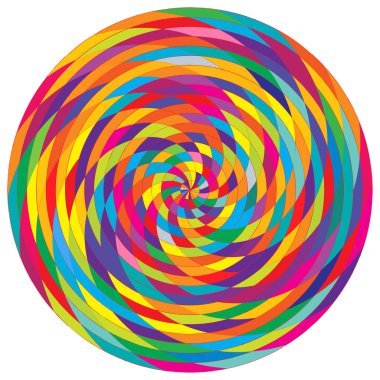 Soyut spiral, girdap ve dönme elementi. Volt, sarmal vektör