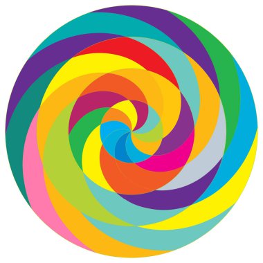 Soyut spiral, girdap ve dönme elementi. Volt, sarmal vektör
