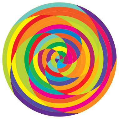 Soyut spiral, girdap ve dönme elementi. Volt, sarmal vektör