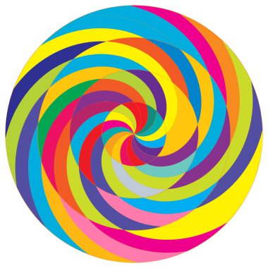 Soyut spiral, girdap ve dönme elementi. Volt, sarmal vektör