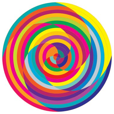 Soyut spiral, girdap ve dönme elementi. Volt, sarmal vektör