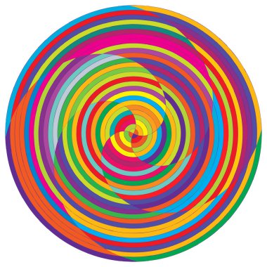 Soyut spiral, girdap ve dönme elementi. Volt, sarmal vektör