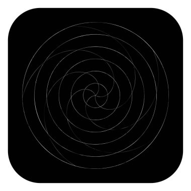 Soyut spiral, girdap ve dönme elementi. Volt, sarmal vektör