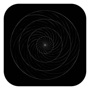 Soyut spiral, girdap ve dönme elementi. Volt, sarmal vektör