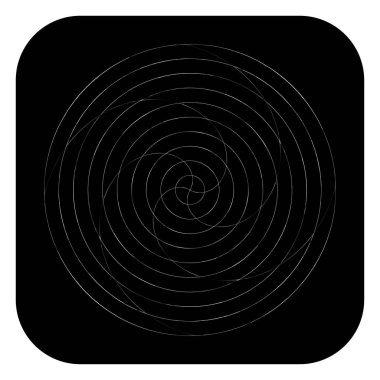 Soyut spiral, girdap ve dönme elementi. Volt, sarmal vektör