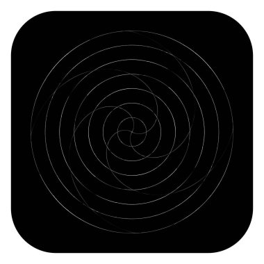 Soyut spiral, girdap ve dönme elementi. Volt, sarmal vektör