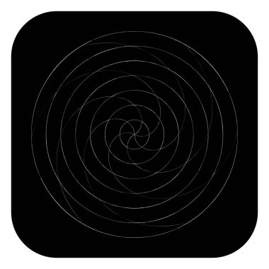 Soyut spiral, girdap ve dönme elementi. Volt, sarmal vektör