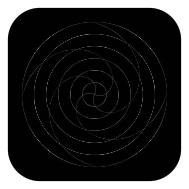 Soyut spiral, girdap ve dönme elementi. Volt, sarmal vektör