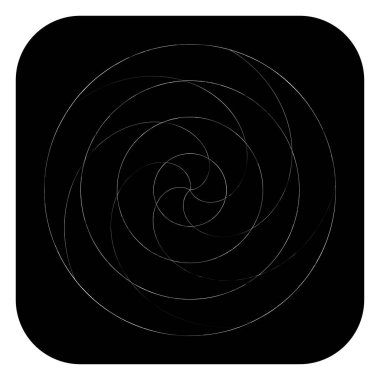 Soyut spiral, girdap ve dönme elementi. Volt, sarmal vektör